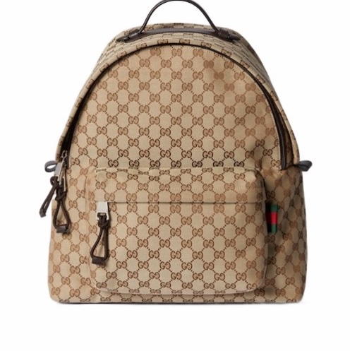 Gucci 男士 飾織帶中號GG背包均碼碼中號、36cm*21cm*41.9cm-0