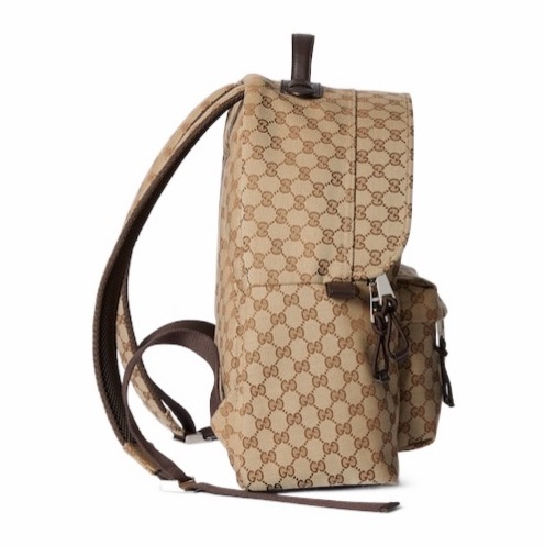 Gucci 男士 飾織帶中號GG背包均碼碼中號、36cm*21cm*41.9cm-3