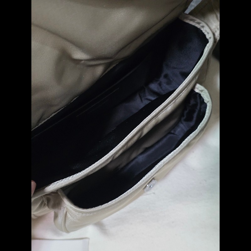 [全新] Saint Laurent YSL Niki nylon 卡其色小號-5