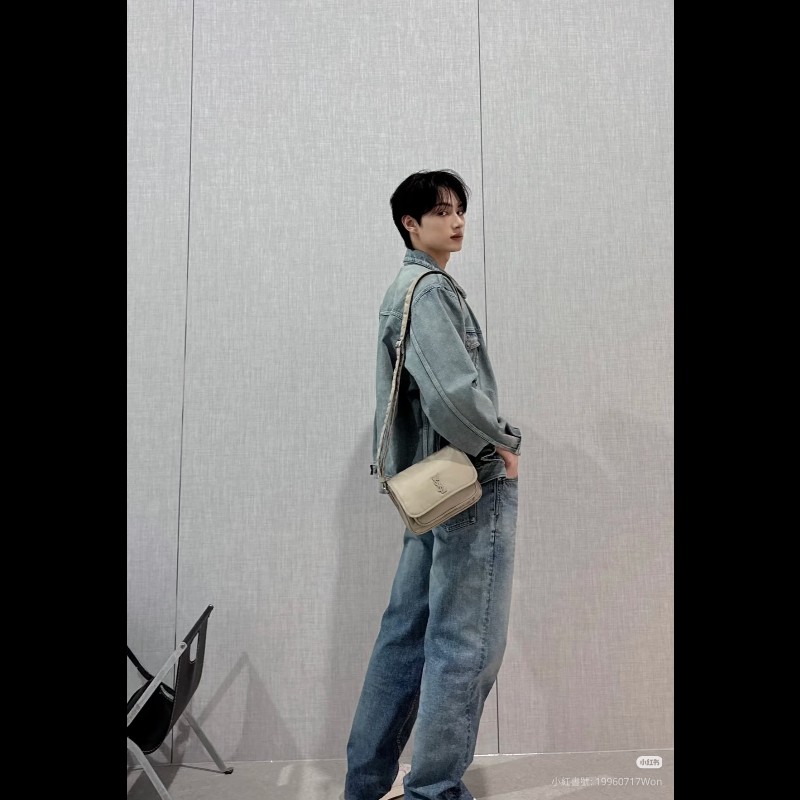 [全新] Saint Laurent YSL Niki nylon 卡其色小號-8