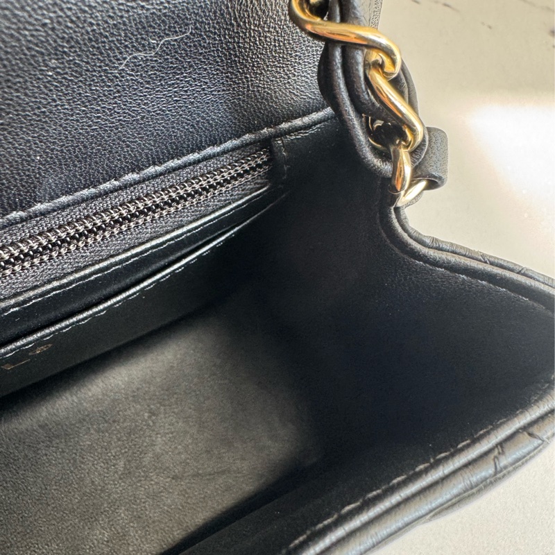 Chanel黑色淡金雙C方胖子 超級經典-25