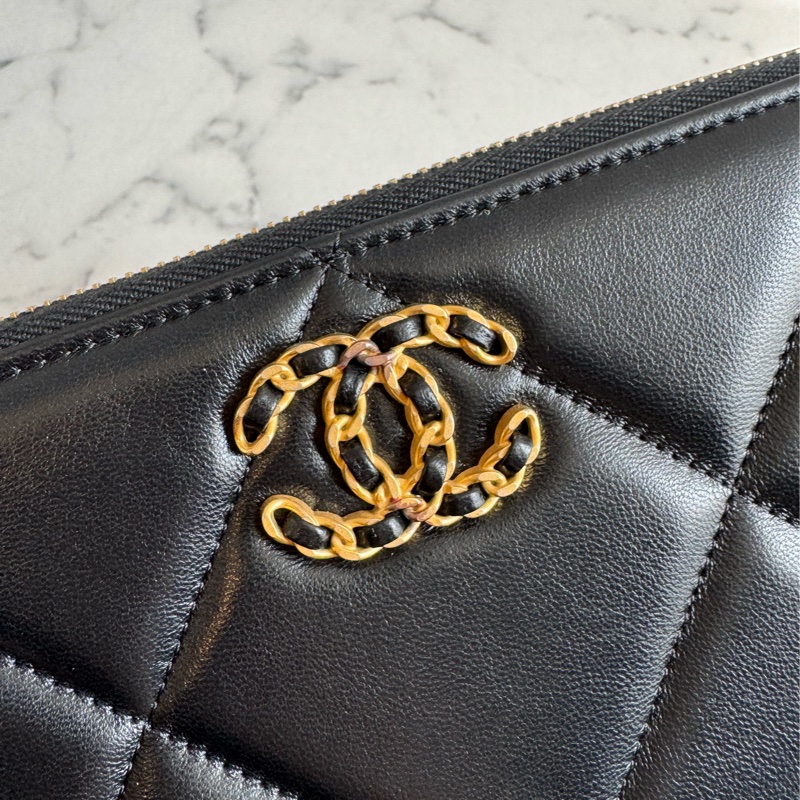 Chanel黑色19ㄇ拉長夾 真心超推❤️‍🔥-10