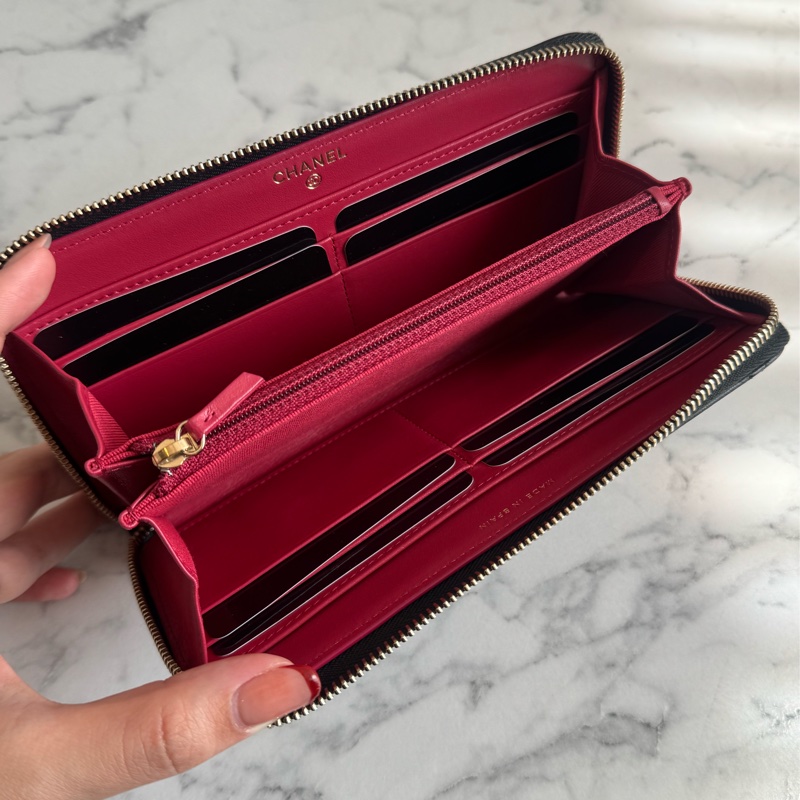 Chanel黑色19ㄇ拉長夾 真心超推❤️‍🔥-13