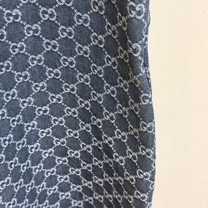 914intheair精品代購『全新閒置』 Gucci 單寧牛仔logo洋裝 連身裙-18