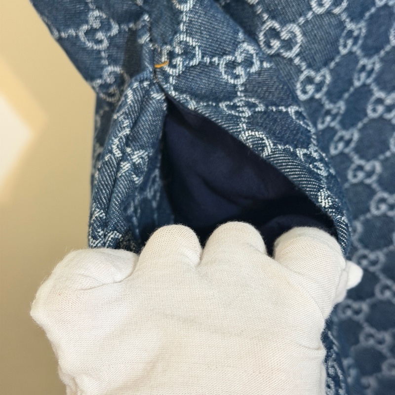 914intheair精品代購『全新閒置』 Gucci 單寧牛仔logo洋裝 連身裙-20