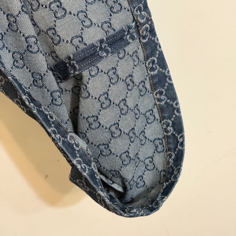 914intheair精品代購『全新閒置』 Gucci 單寧牛仔logo洋裝 連身裙-23