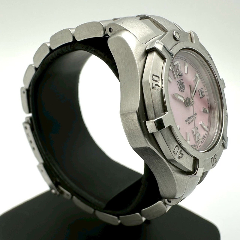 TAG HEUER 豪雅獨家 WN1319 不鏽鋼石英腕錶,粉紅錶殼,女款-2