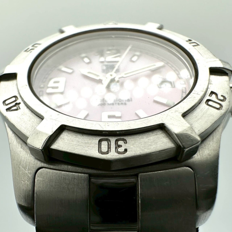 TAG HEUER 豪雅獨家 WN1319 不鏽鋼石英腕錶,粉紅錶殼,女款-4