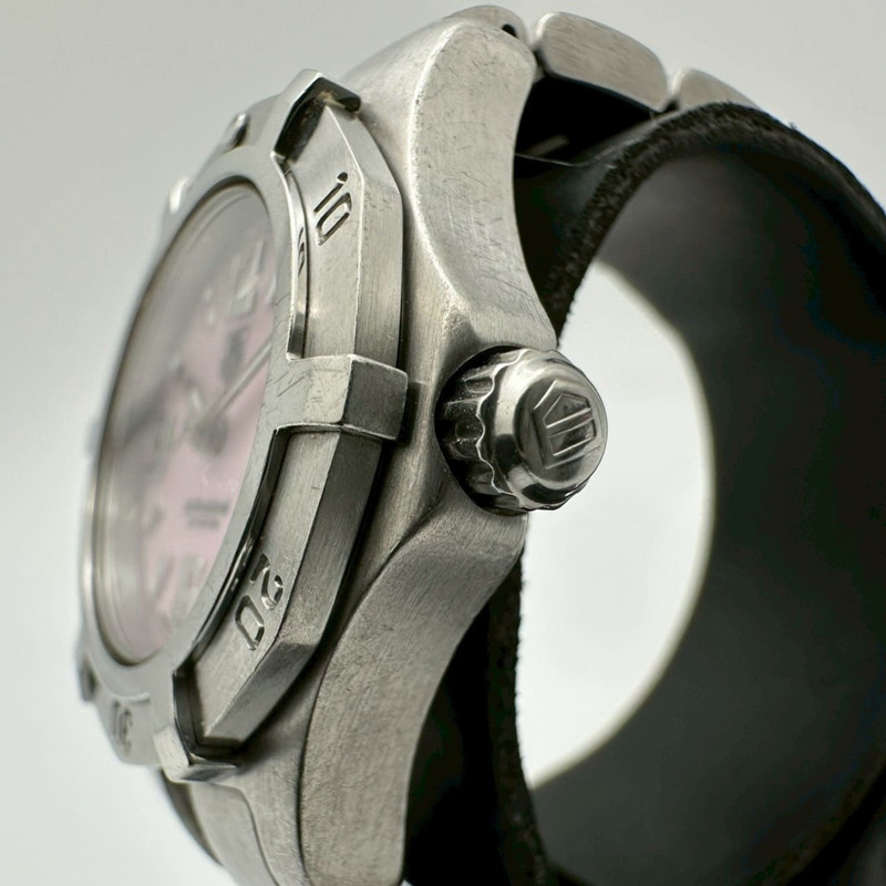 TAG HEUER 豪雅獨家 WN1319 不鏽鋼石英腕錶,粉紅錶殼,女款-6