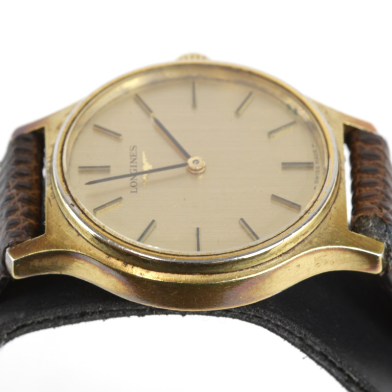 浪琴錶女士手動上鍊不鏽鋼腕錶，含金-2