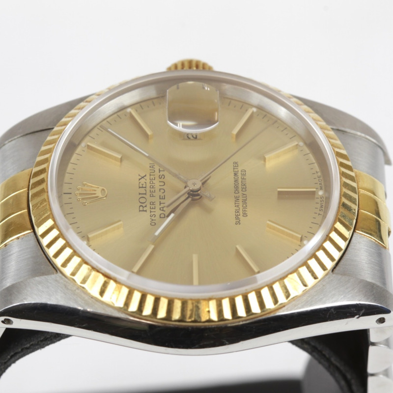 Rolex Rolex 16223 Datejust 男士不鏽鋼自動腕錶，金銀雙色款-4