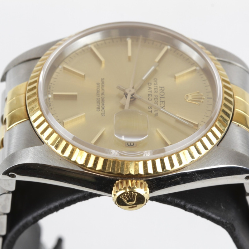 Rolex Rolex 16223 Datejust 男士不鏽鋼自動腕錶，金銀雙色款-5