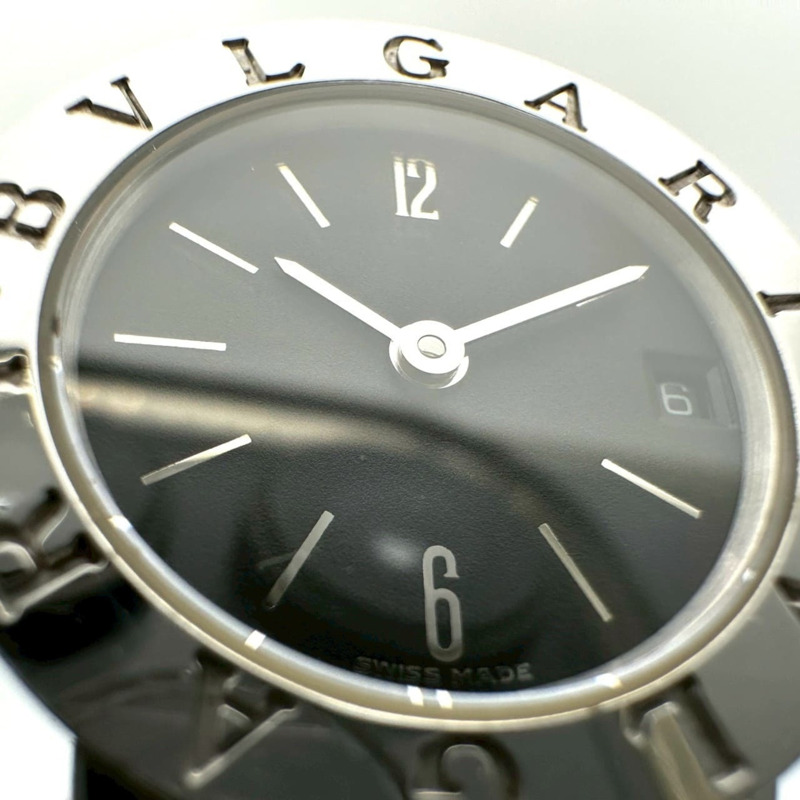 寶格麗 BB23SSD 女士腕錶，日期顯示，石英機芯，不鏽鋼錶殼，黑色-6