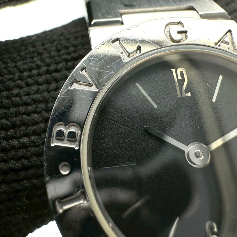 寶格麗 BB23SSD 女士腕錶，日期顯示，石英機芯，不鏽鋼錶殼，黑色-8