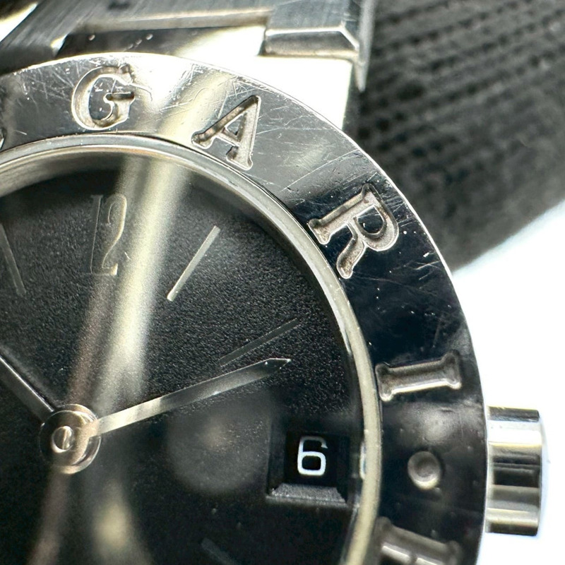 寶格麗 BB23SSD 女士腕錶，日期顯示，石英機芯，不鏽鋼錶殼，黑色-9