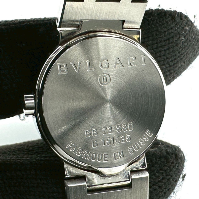 寶格麗 BB23SSD 女士腕錶，日期顯示，石英機芯，不鏽鋼錶殼，黑色-12