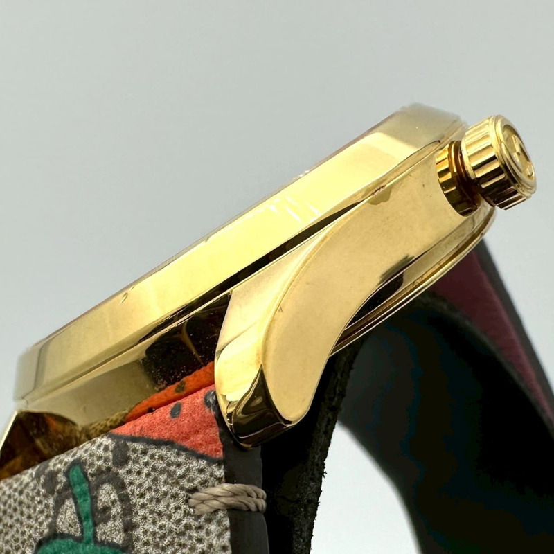 GUCCI G Timeless Strawberry 126.4/YA1264133 GG Supreme GP 石英男士腕錶-4