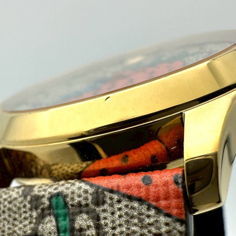 GUCCI G Timeless Strawberry 126.4/YA1264133 GG Supreme GP 石英男士腕錶-5