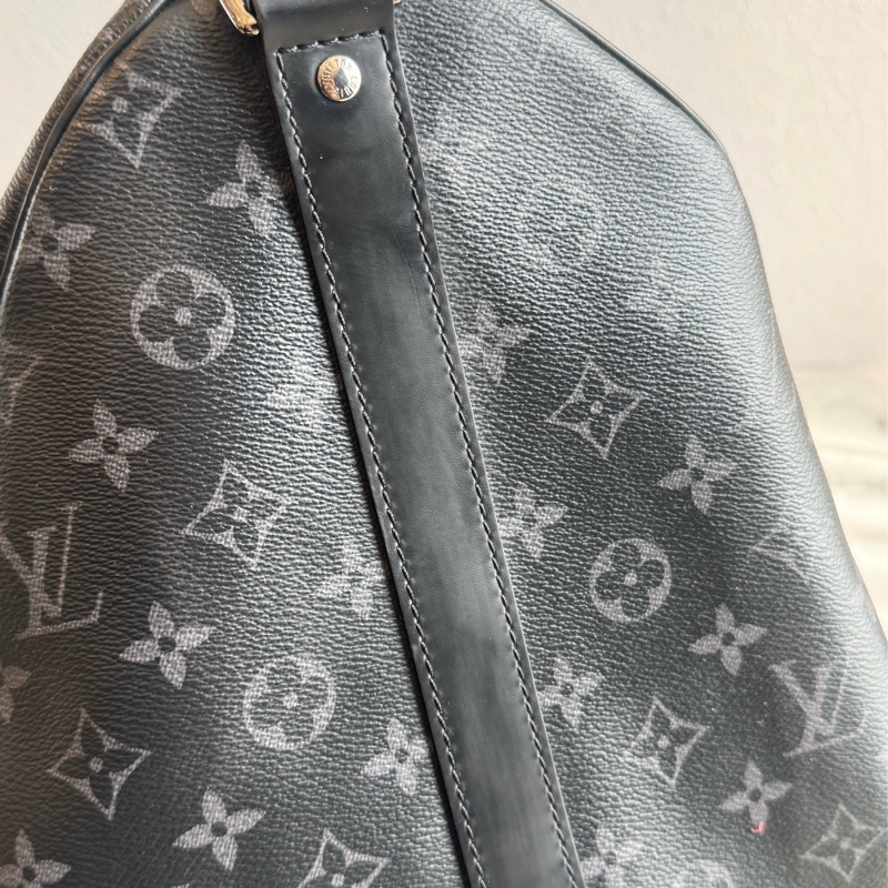 LV M40605黑花紋手提兩用keepall55-16