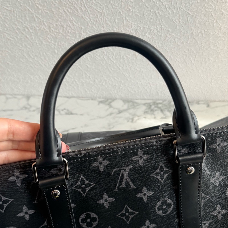 LV M40605黑花紋手提兩用keepall55-18