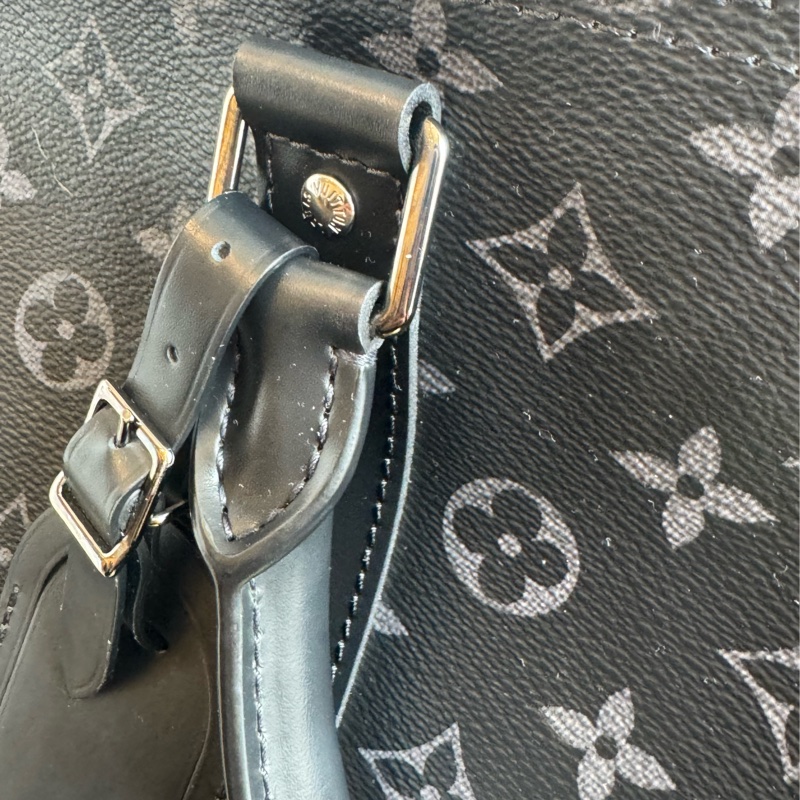 LV M40605黑花紋手提兩用keepall55-23