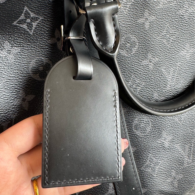 LV M40605黑花紋手提兩用keepall55-26