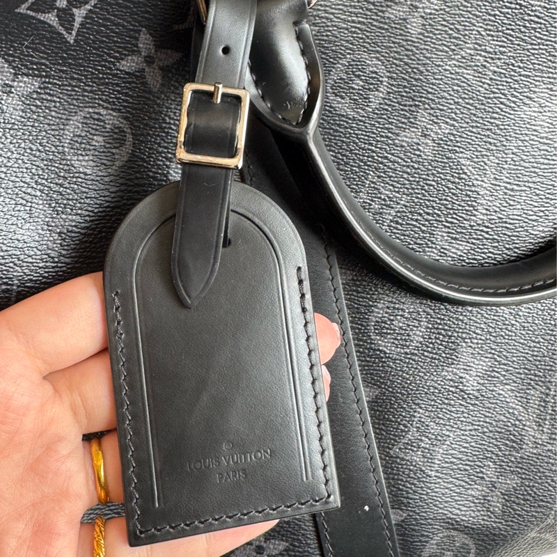 LV M40605黑花紋手提兩用keepall55-27