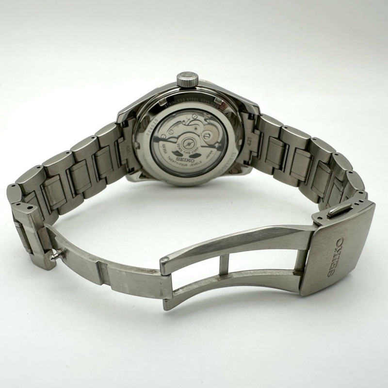 精工 Presage Date SARX075 自動機械錶，白色不鏽鋼，男款-7