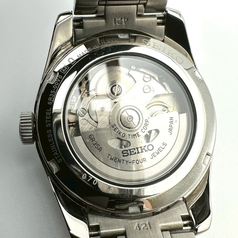 精工 Presage Date SARX075 自動機械錶，白色不鏽鋼，男款-10