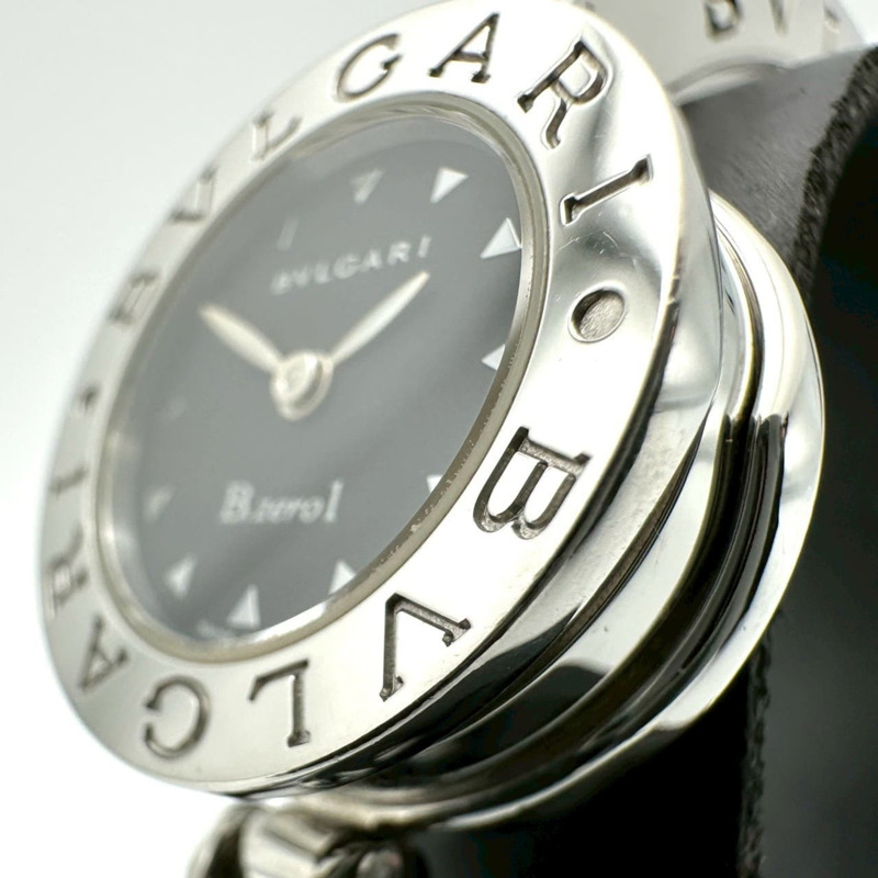 寶格麗 B.zero1 BZ22S 石英不鏽鋼腕錶，黑色，女士手鐲-3