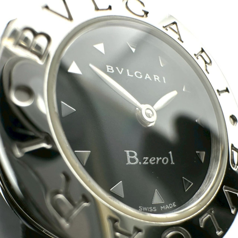 寶格麗 B.zero1 BZ22S 石英不鏽鋼腕錶，黑色，女士手鐲-5