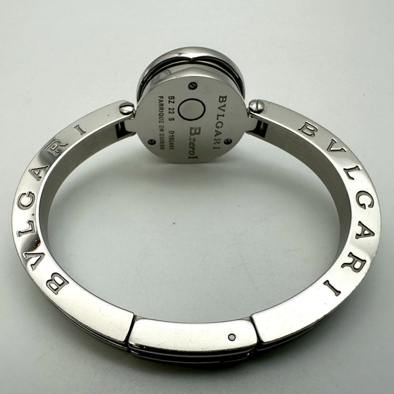 寶格麗 B.zero1 BZ22S 石英不鏽鋼腕錶，黑色，女士手鐲-7