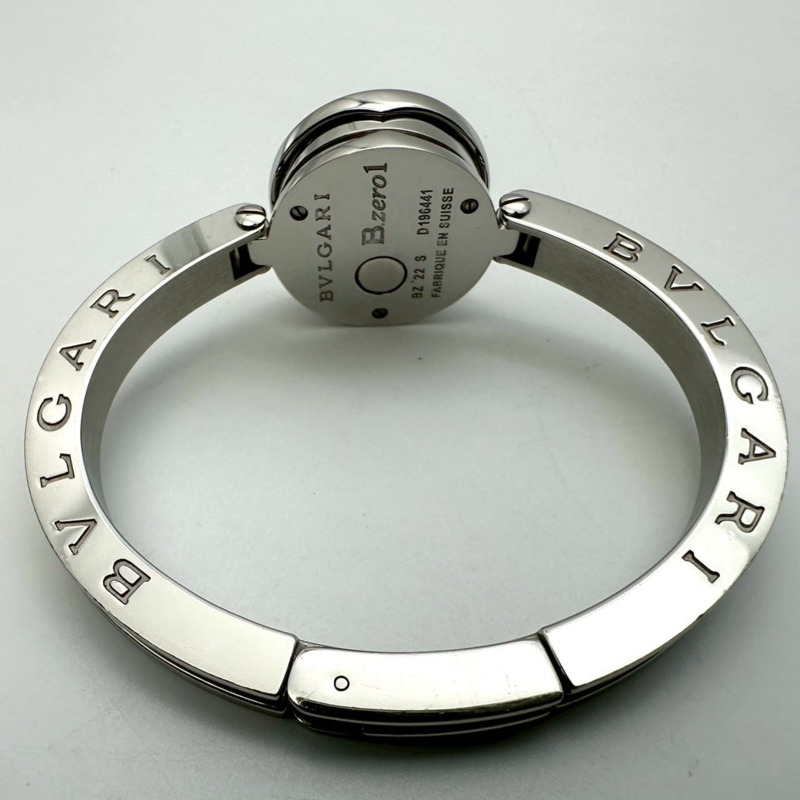 寶格麗 B.zero1 BZ22S 石英不鏽鋼腕錶，黑色，女士手鐲-8