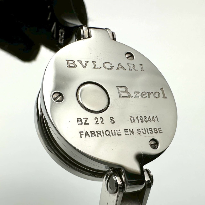 寶格麗 B.zero1 BZ22S 石英不鏽鋼腕錶，黑色，女士手鐲-10
