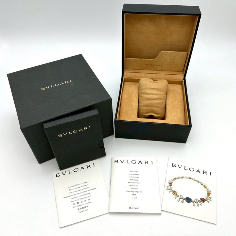 寶格麗 B.zero1 BZ22S 石英不鏽鋼腕錶，黑色，女士手鐲-11