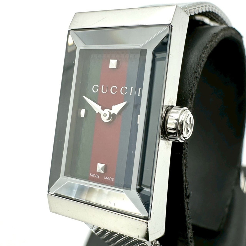 GUCCI G-Frame 147.5 石英腕錶，不鏽鋼材質，銀色多色，女士款-0