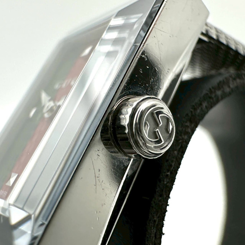 GUCCI G-Frame 147.5 石英腕錶，不鏽鋼材質，銀色多色，女士款-3