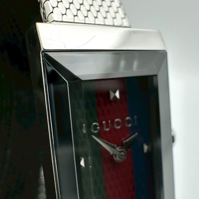 GUCCI G-Frame 147.5 石英腕錶，不鏽鋼材質，銀色多色，女士款-5