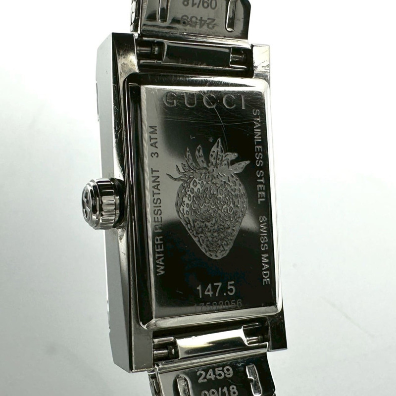 GUCCI G-Frame 147.5 石英腕錶，不鏽鋼材質，銀色多色，女士款-10