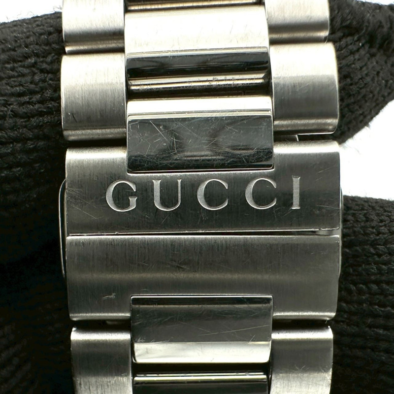 GUCCI G-Timeless Date腕錶 126.3/YA126316 不鏽鋼石英錶 海軍藍-9