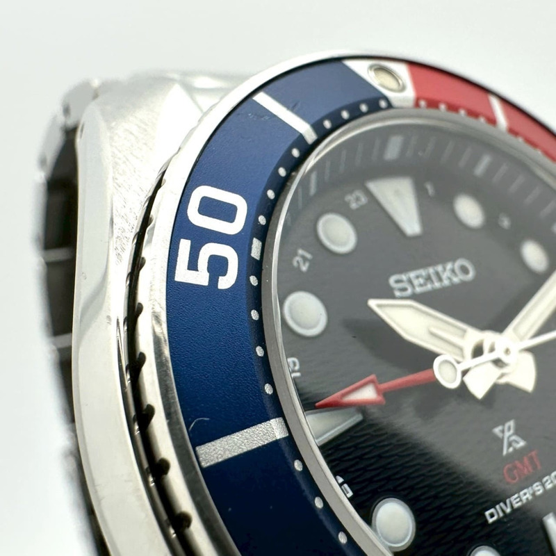 精工 Prospex 潛水錶 SBPK005/5K65-0AA0，日期顯示，太陽能動力，GMT兩地時，不鏽鋼錶殼，海軍藍，男款-4