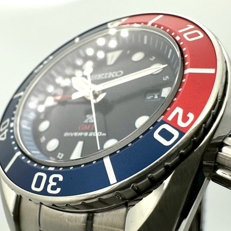 精工 Prospex 潛水錶 SBPK005/5K65-0AA0，日期顯示，太陽能動力，GMT兩地時，不鏽鋼錶殼，海軍藍，男款-5