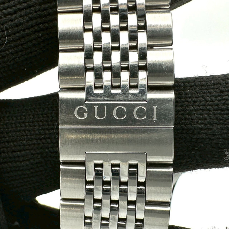 GUCCI G-Timeless 126.4 男士日期石英腕錶,不銹鋼棕色和青銅色錶殼-13