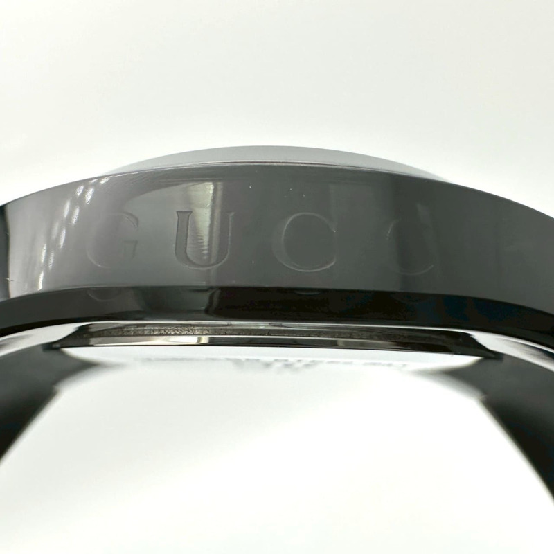 GUCCI 男士 Sync Date 137.1 YA137107A Shelley 石英腕錶，黑色橡膠錶帶機芯-7