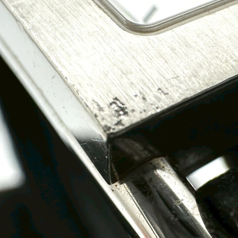 愛馬仕 Barenia 日期顯示腕錶 BA1.510 不鏽鋼皮革石英機芯 白色黑色女士錶帶 錶扣-5