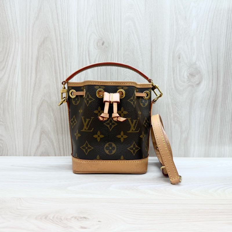 LV原花NANO NOE水桶手提側背包M81266-1