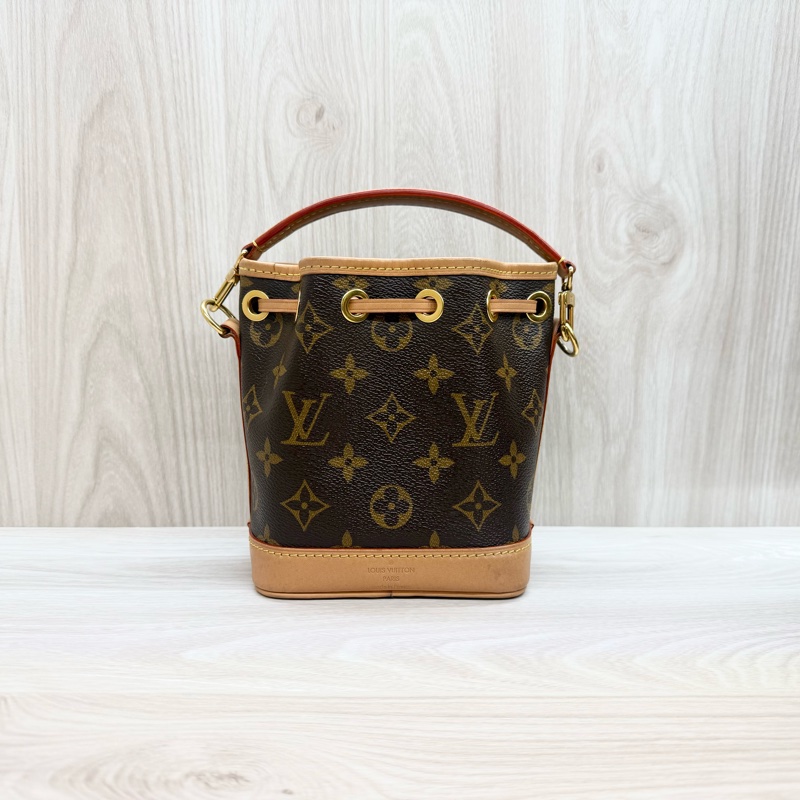 LV原花NANO NOE水桶手提側背包M81266-2