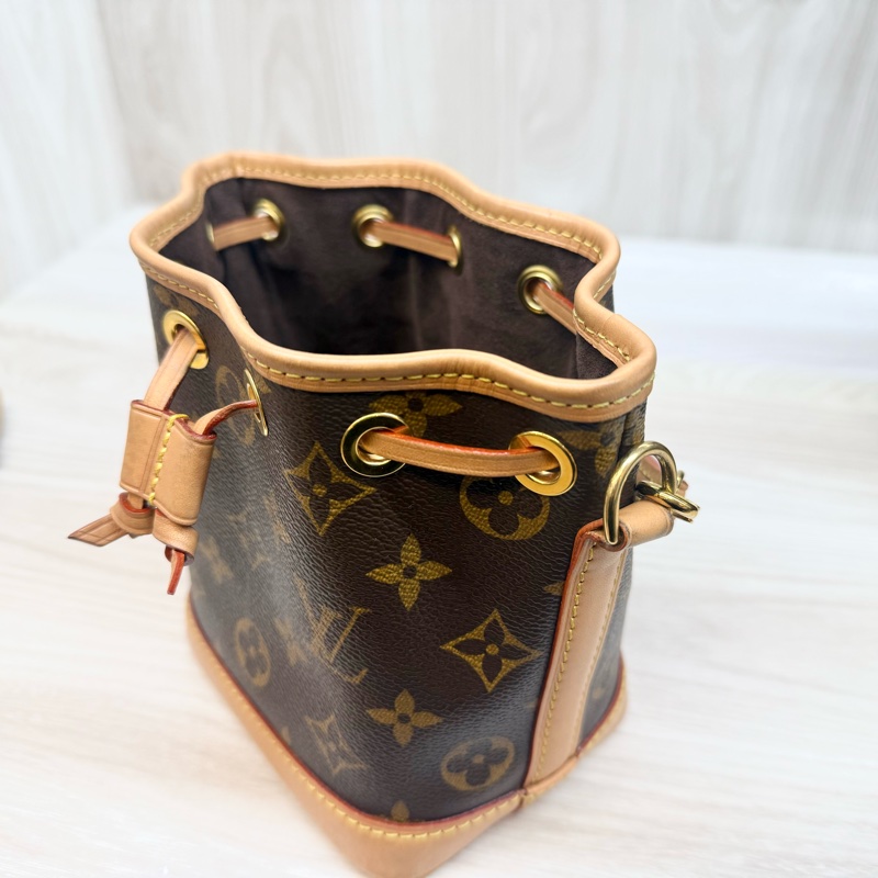 LV原花NANO NOE水桶手提側背包M81266-14