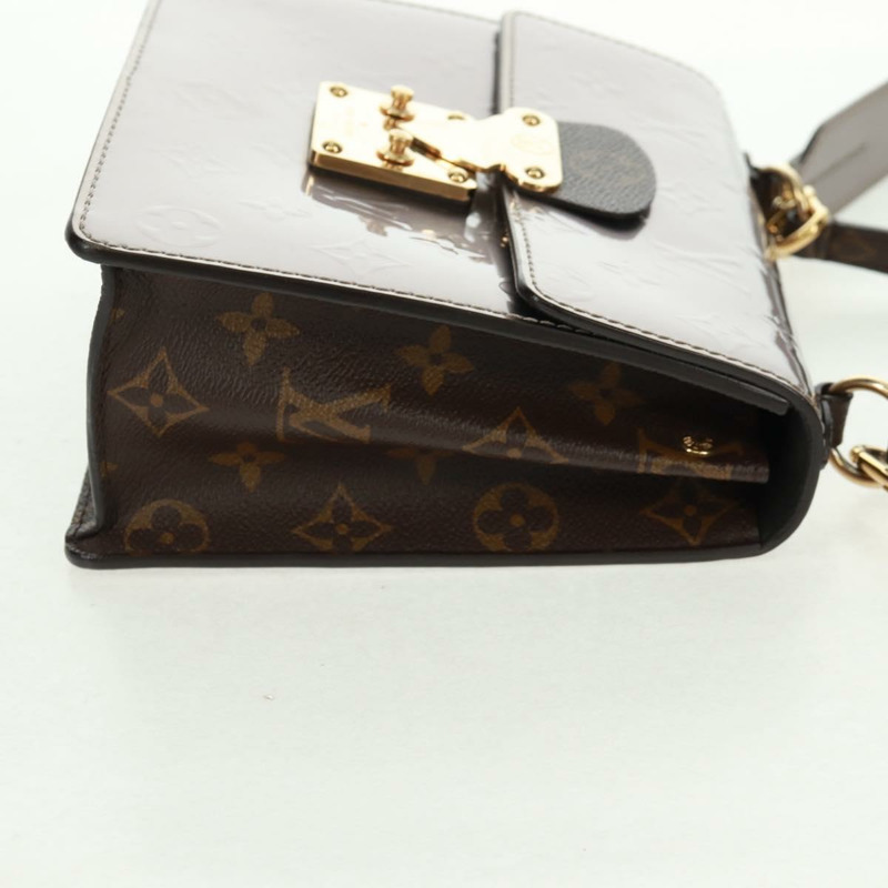 【日本直送】路易威登 Monogram Vernis Spring Street PM 手袋 銀色 M90567 正品 163462SAM-3