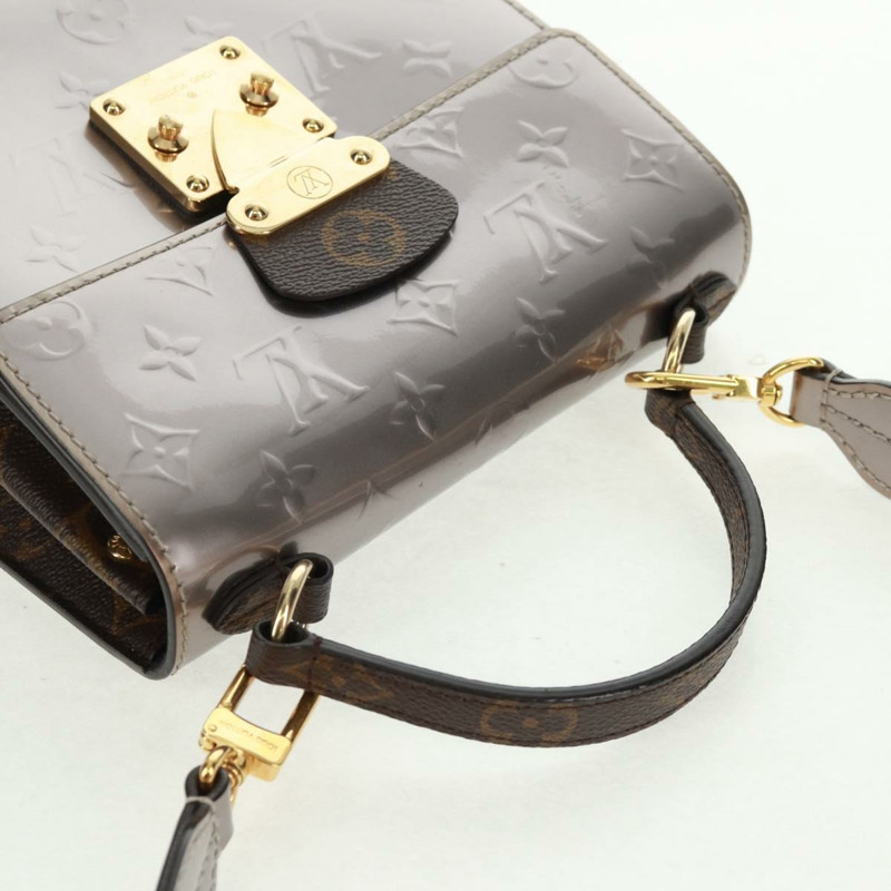 【日本直送】路易威登 Monogram Vernis Spring Street PM 手袋 銀色 M90567 正品 163462SAM-5